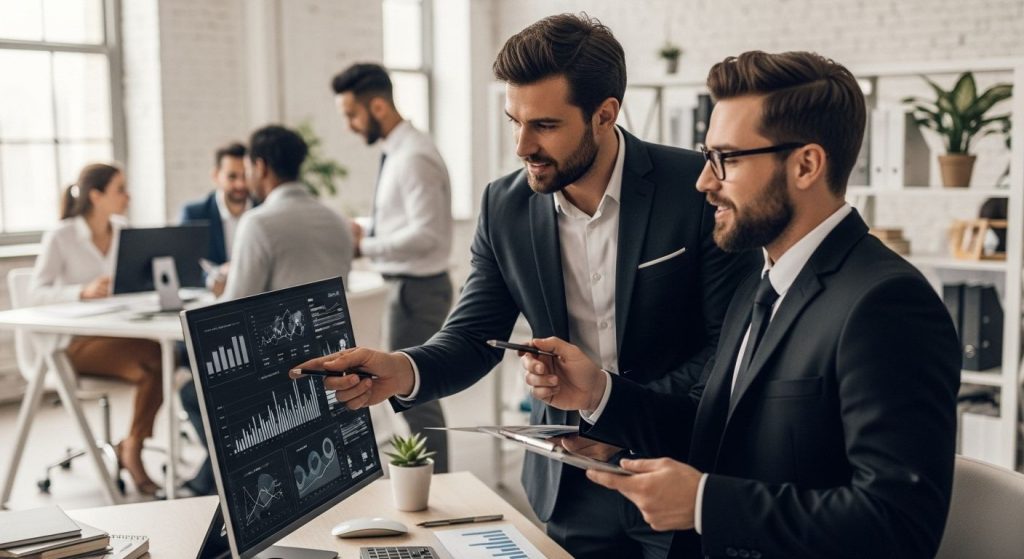 marketing digitale b2b, ufficio, collaborazione